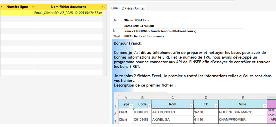 Intégration mail contact
